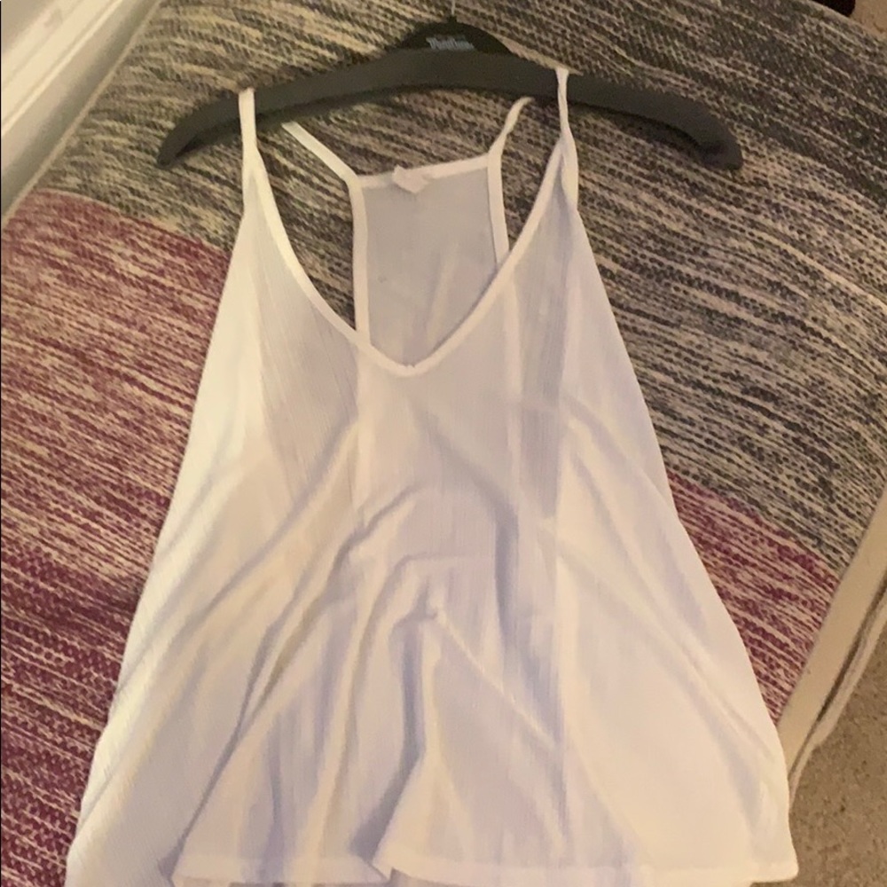 Free people white tank top size small